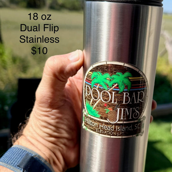 18 oz Dual Flip Tumbler